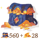 588 Dragon Crystals (560 + 28 Bonus)